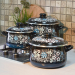 Набор кастрюль "Вологодский сувенир"