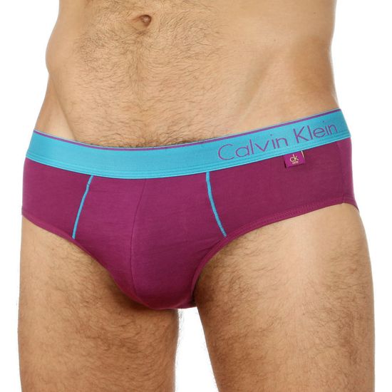 Мужские трусы брифы фиолетовые Calvin Klein One Brief