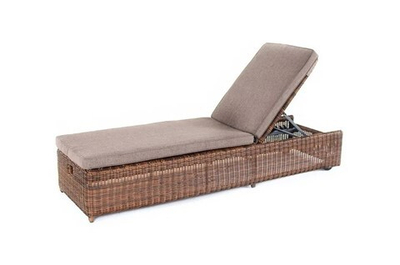 Шезлонг плетеный с подушкой Рим, коричневый YH-L1032W-1 brown