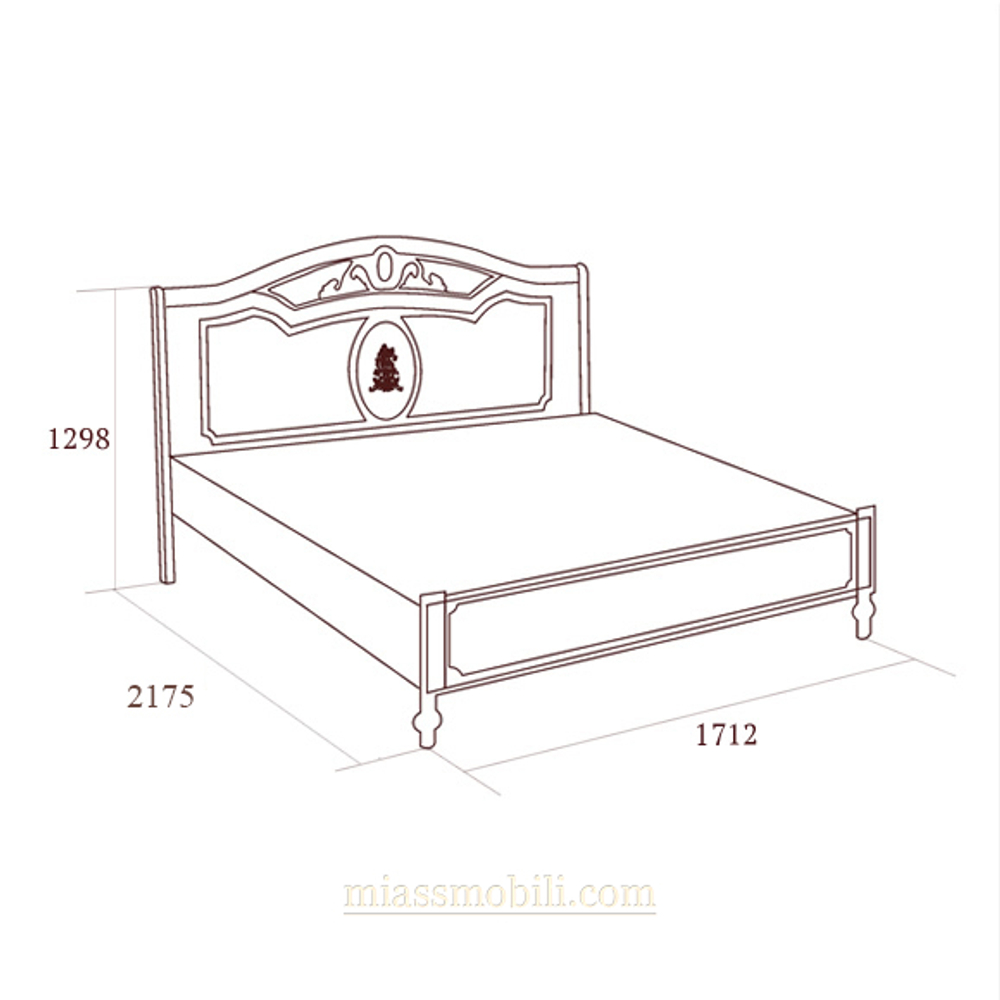 FLORIANA Спальня. Кровать двойная (2000*1600)