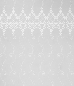 Тюль Legrand Флёр белый с фигурным краем