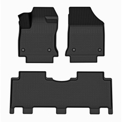 Ковры в салон Norplast для Geely Okavango 2023-, Черный, 1,2 ряд, арт.NPA11-C24-610