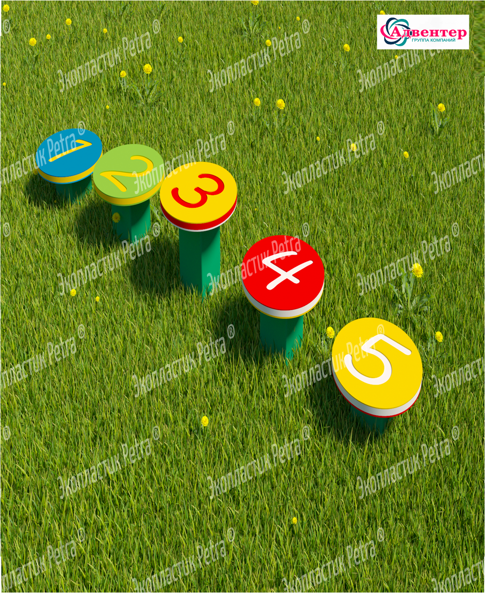 Полоса препятствий уличная из экопластика