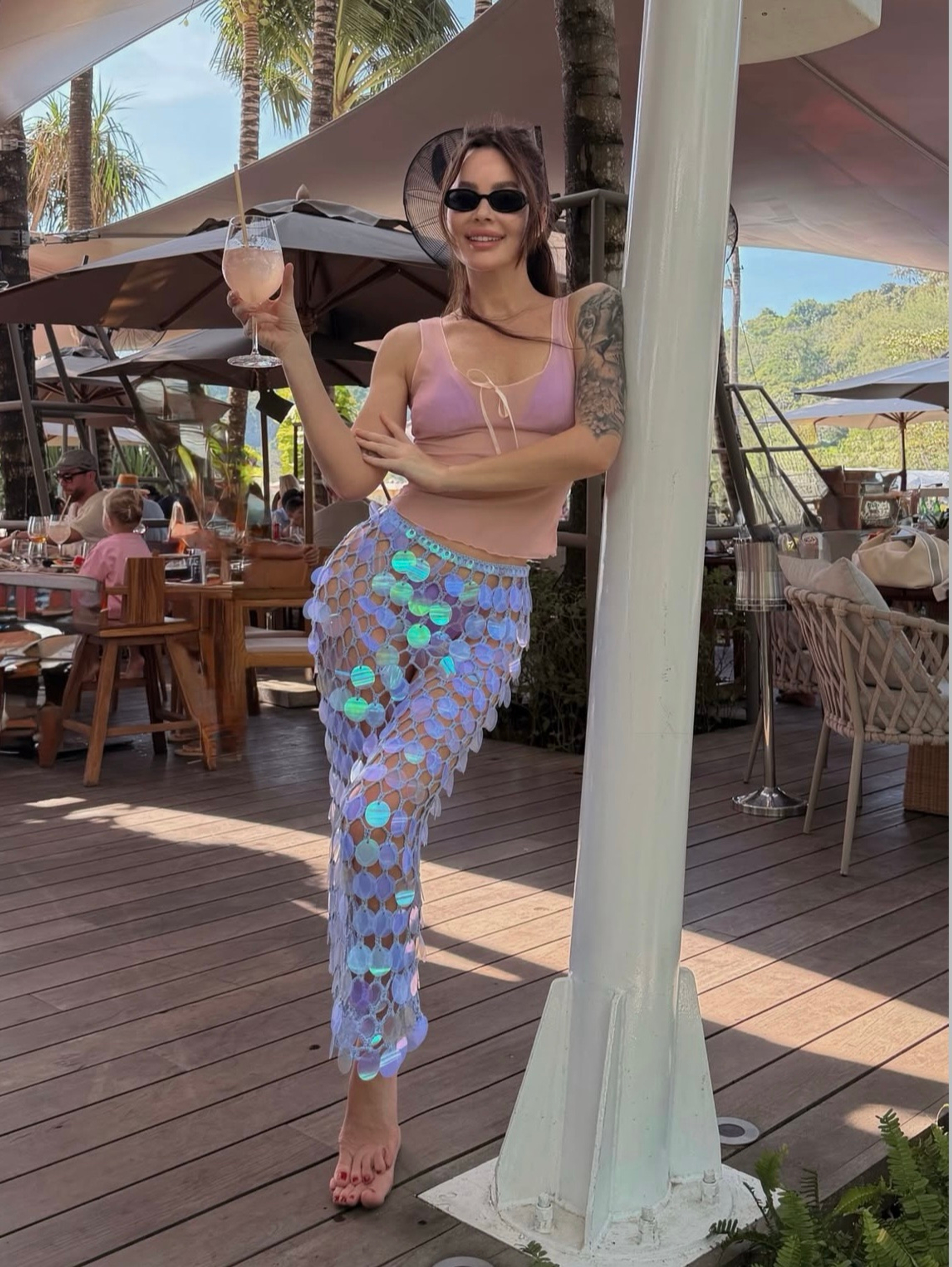 Юбка пляжная пошив