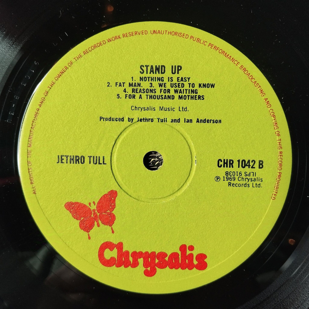Винтажная виниловая пластинка LP Jethro Tull Stand Up (UK 1973)