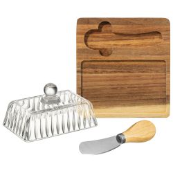 МАСЛЕНКА "NATURE" С НОЖОМ 13,5*8,5*7 СМ