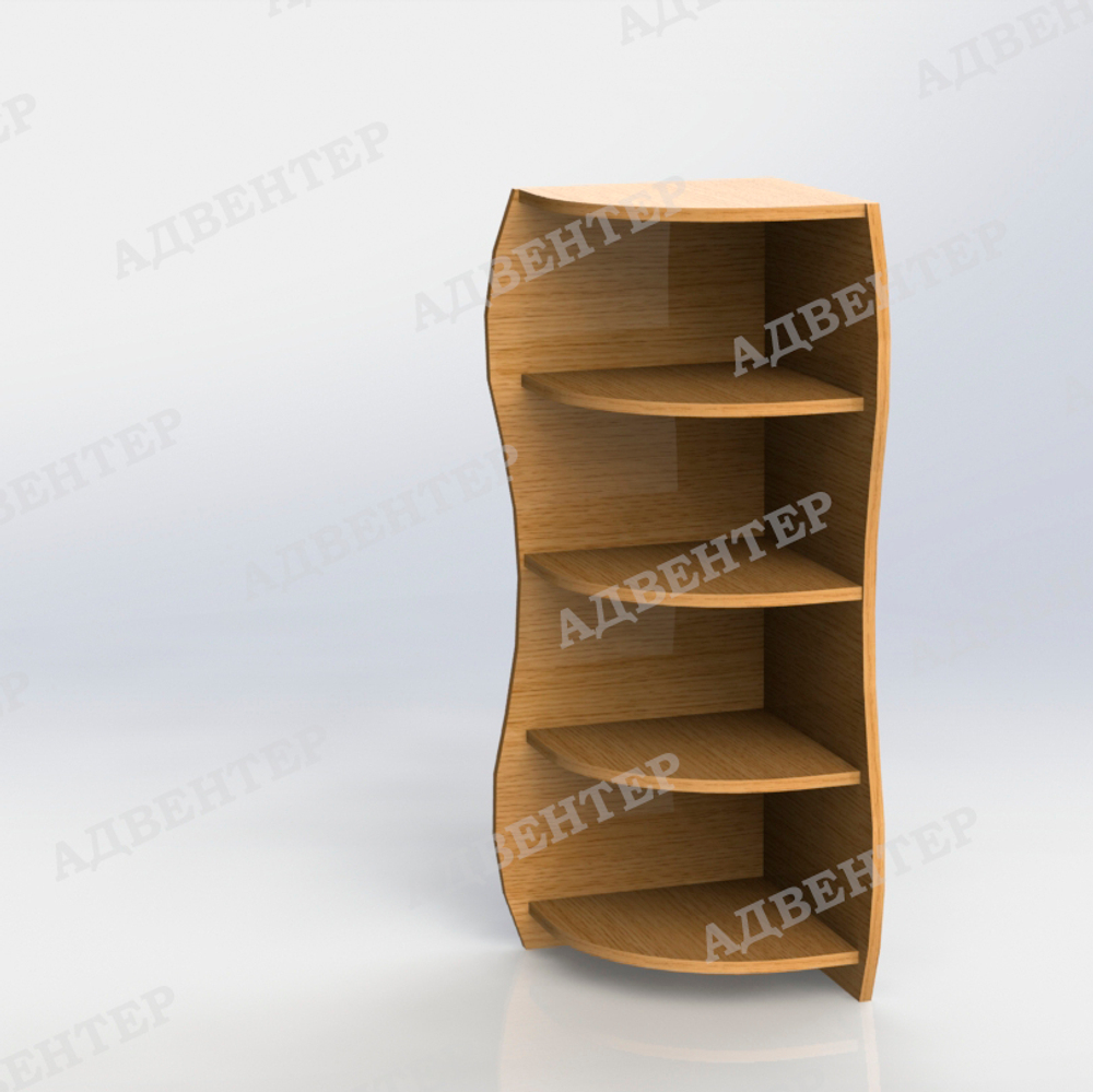 Стеллаж угловой фигурный ''Машенька''