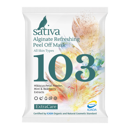Маска альгинатная Sativa №103 освежающая (15г)