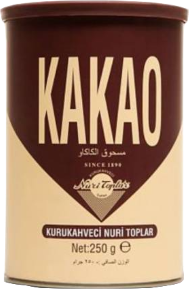 Какао Kurukahveci Nuri Toplar жестяная банка, 250 г, 2 шт