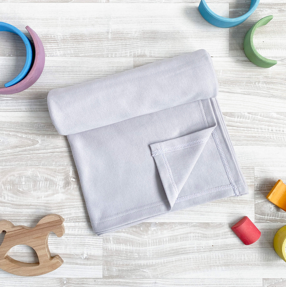 Плед-пелёнка Mjölk Песочный серый, уценка