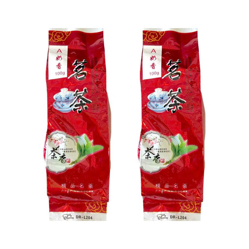 Чай зеленый Yiwu Лунцзин молочный 100 г, 2 шт