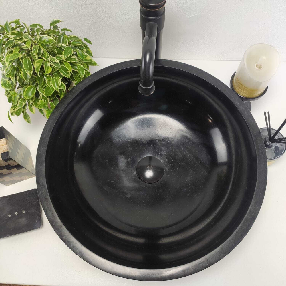 Раковина из андезита Bowl Black TinLip BA-60941 45*45*15