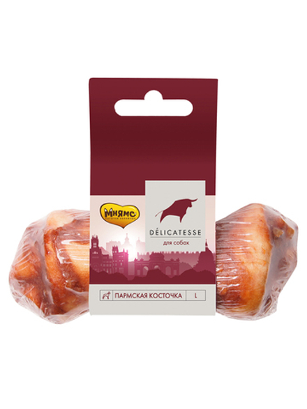 Лакомство Мнямс Пармская косточка для собак размер L 45 г