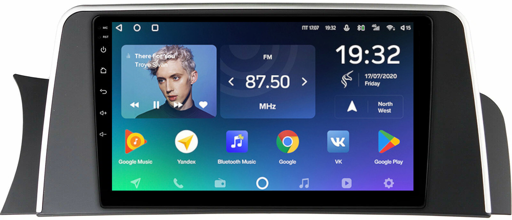 Магнитола для BMW X3 F25 2014-2017, X4 F26 2014-2018 NBT (рамка тип 1) - Teyes SPRO+ монитор 9" IPS на Android 10, ТОП процессор, 4Гб+32Гб, 4G SIM-слот