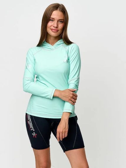 Футболка рашгард лонгслив Sargan Агидель Худи UPF 50+ светло-зеленый