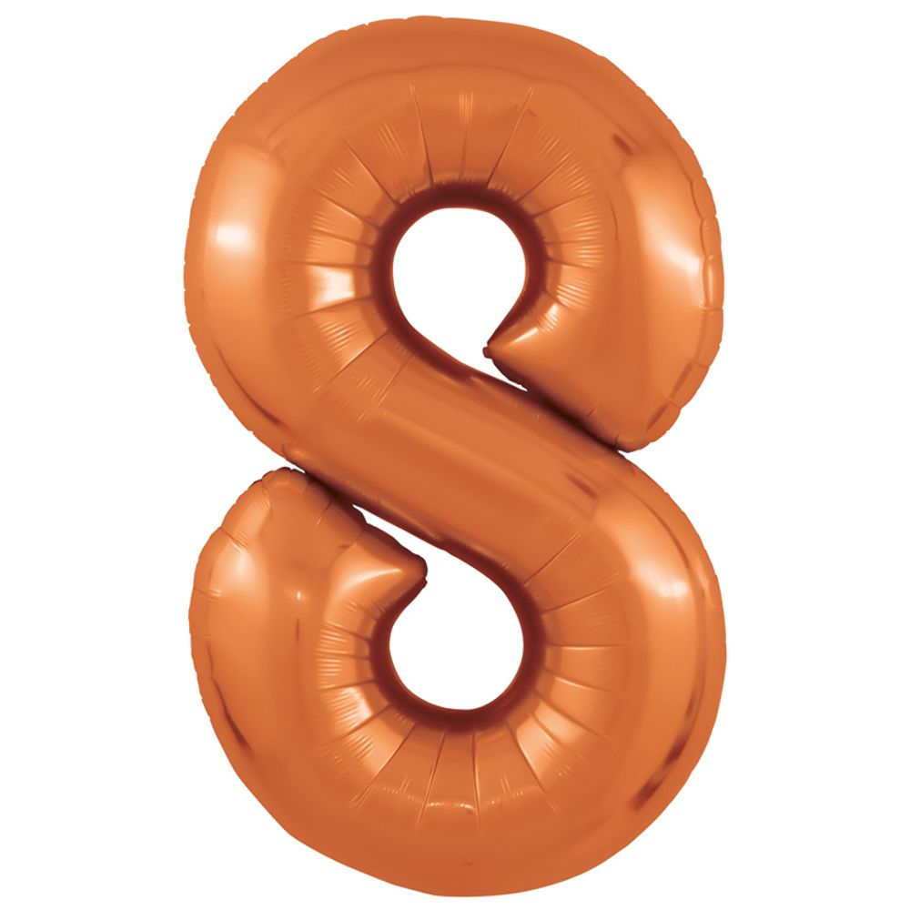 Agura Шар 40'' / 102 см "Цифра 8" Slim Папайя (БГ-60) 