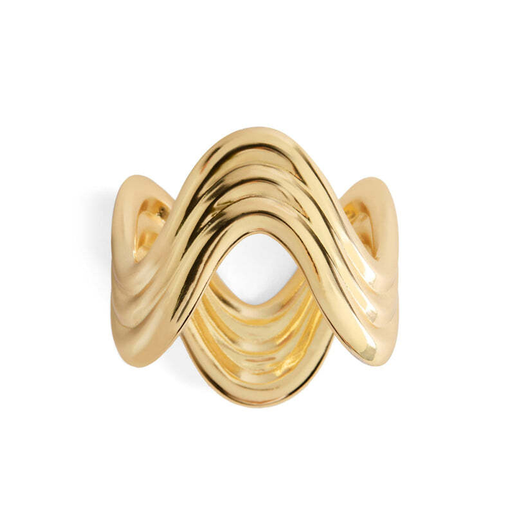 Набор колец для салфеток L'Objet Ripple Gold (4 шт.)
