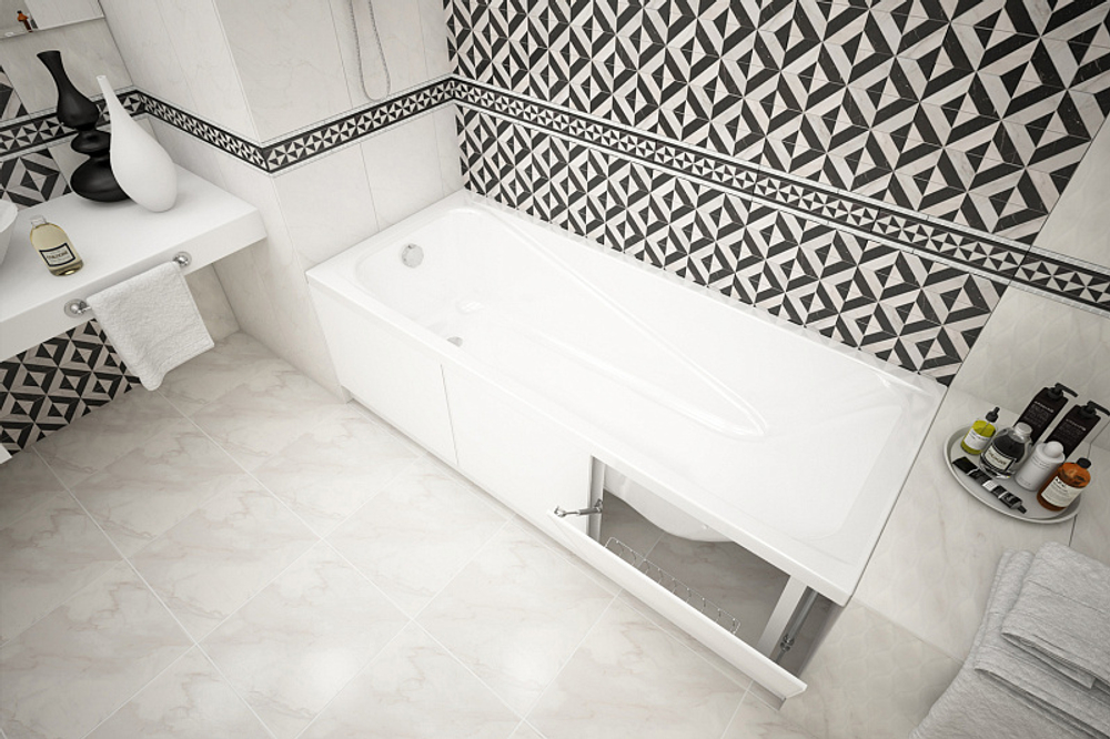 Экран для ванны Метакам 1690х540х580 с откидными дверцами, белый (ЭОS_008835)