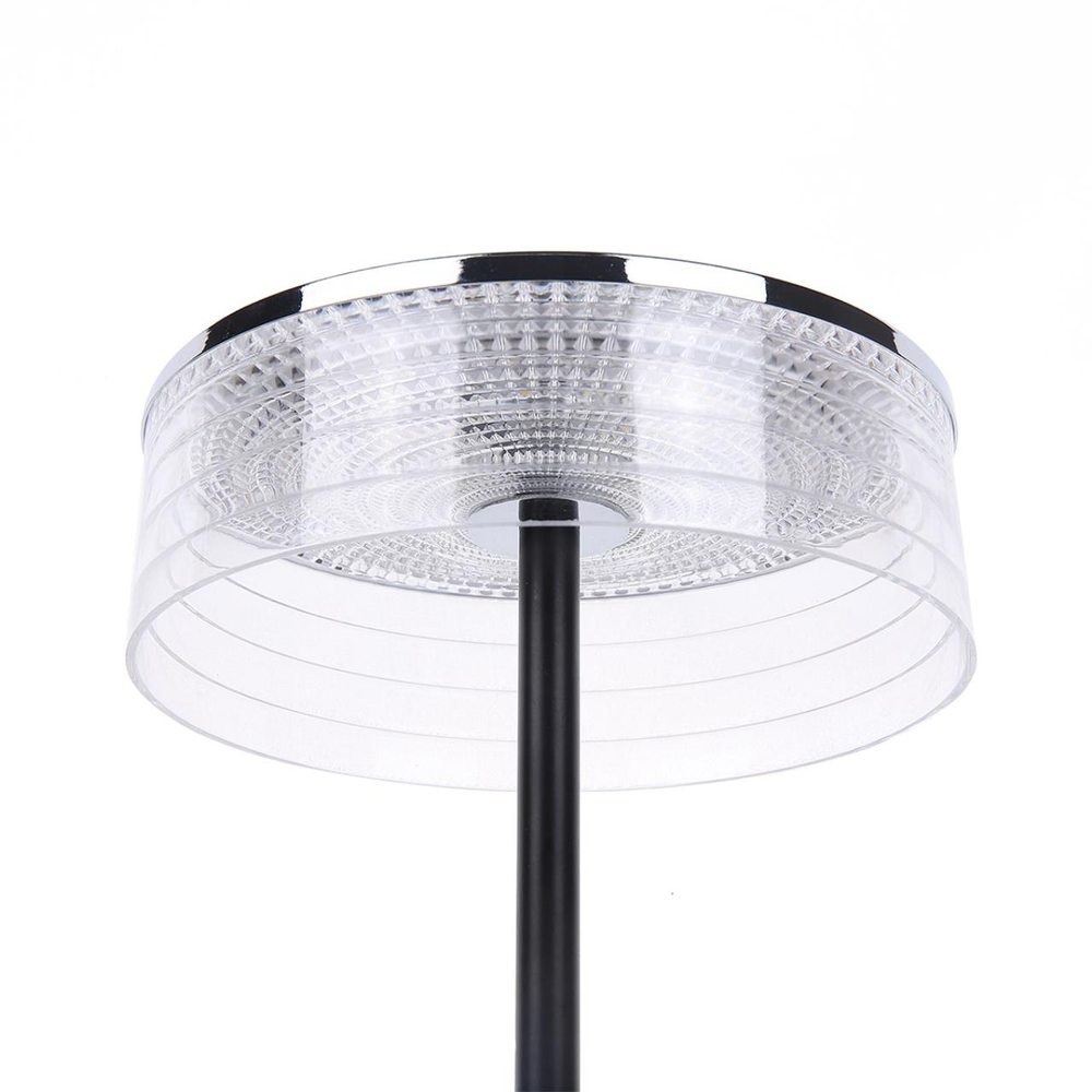 8203/1TL LEDIO LN26 531 серебро/черный/прозрачный, металл/акрил Настольная лампа LED 7W 4000К 220V SATIANA