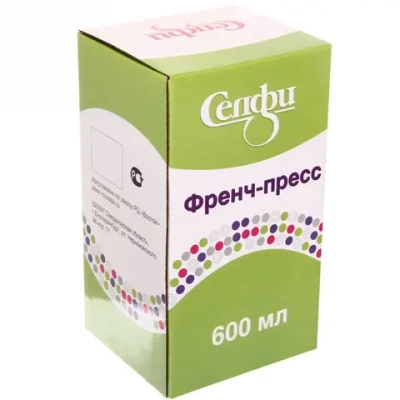 Френч-пресс 600 мл Селфи «Полоски»