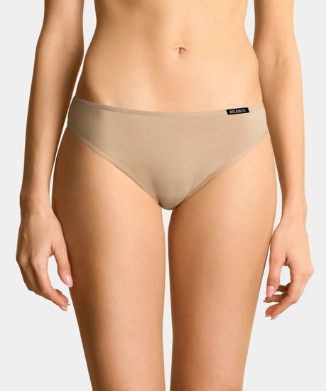 Женские трусы спорт (3шт) Atlantic 3BLP-580, бежевый