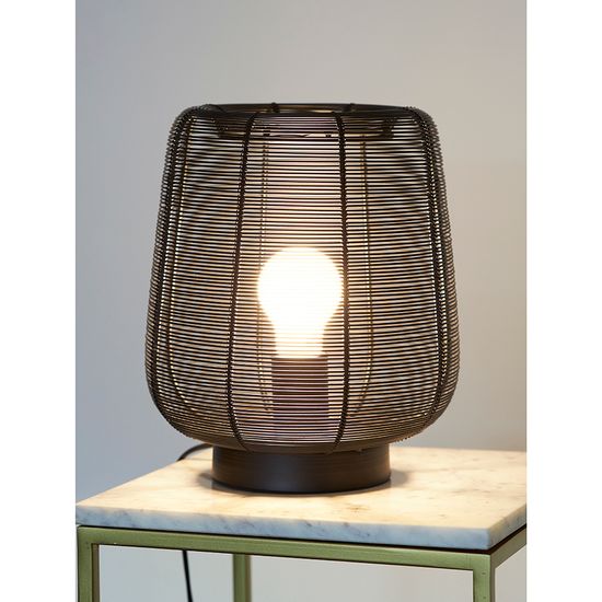 Лампа настольная vinger, D22х26 см, черная