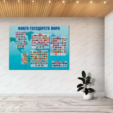 Стенд ФЛАГИ ГОСУДАРСТВ МИРА 1144