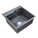 Мойка AZARIO кухонная NICOLE 500х500х220 нерж серая 0542