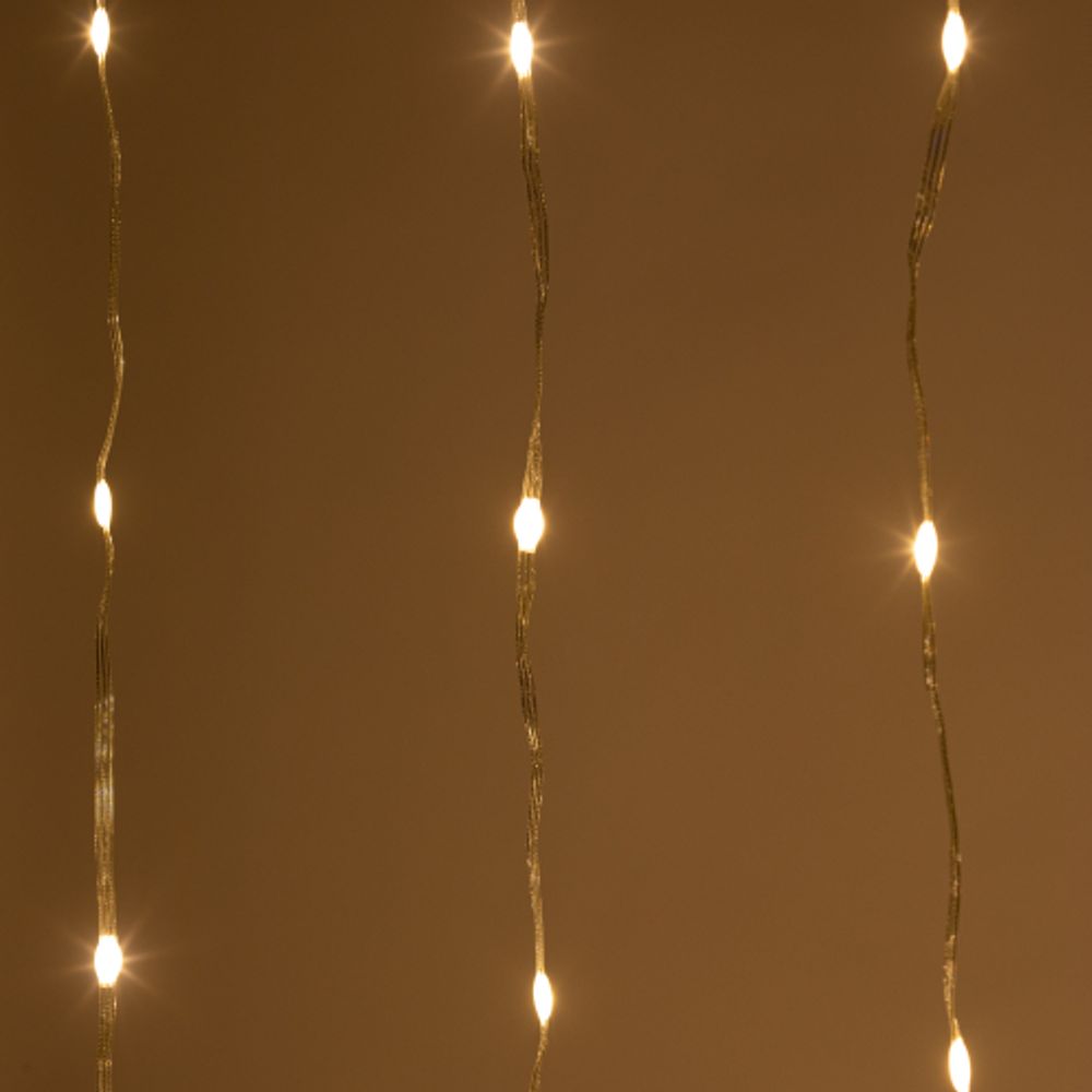 Светодиодная новогодняя гирлянда ЭРА ENIN-300WL гирлянда занавес водопад теплый белый 3*2,8 м 280 LED IP20