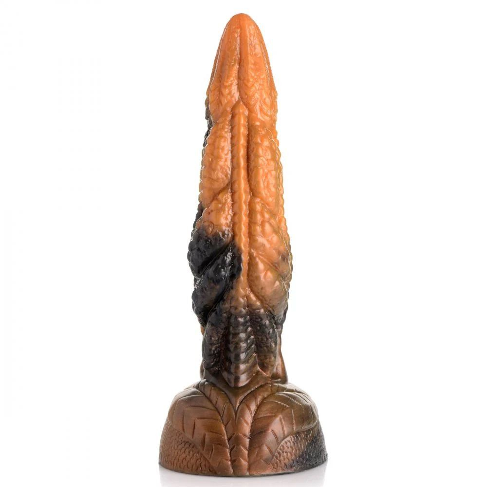 Фантазийный фаллоимитатор Ravager Rippled Tentacle Silicone Dildo - 20,3 см. (Цвет: коричневый)