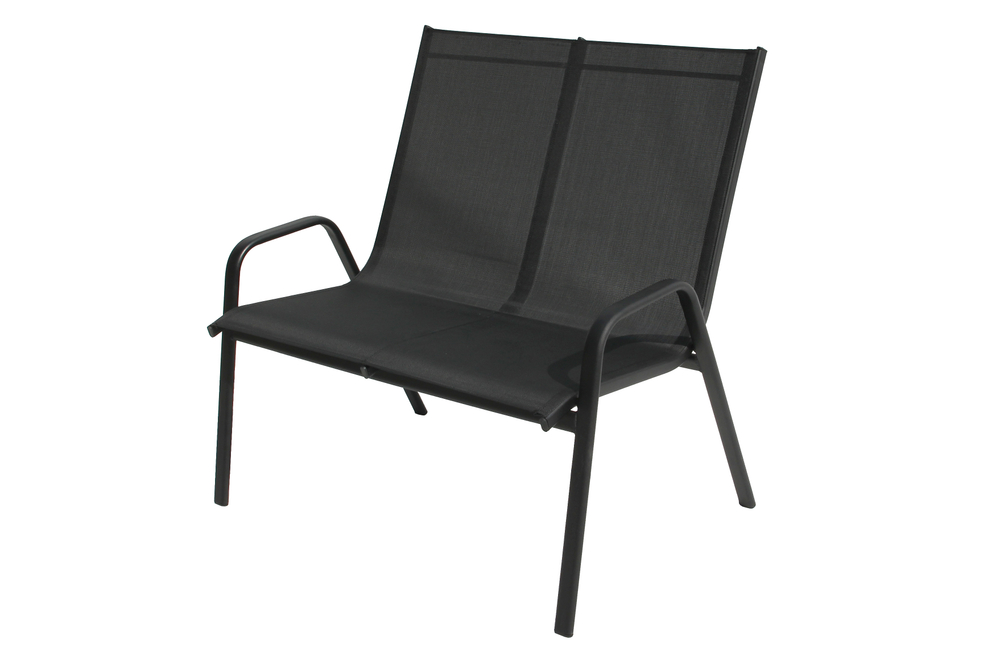 Диван к набору Сан-Ремо арт.4562-МТ003 текстилен (черный) (В) "Garden story"