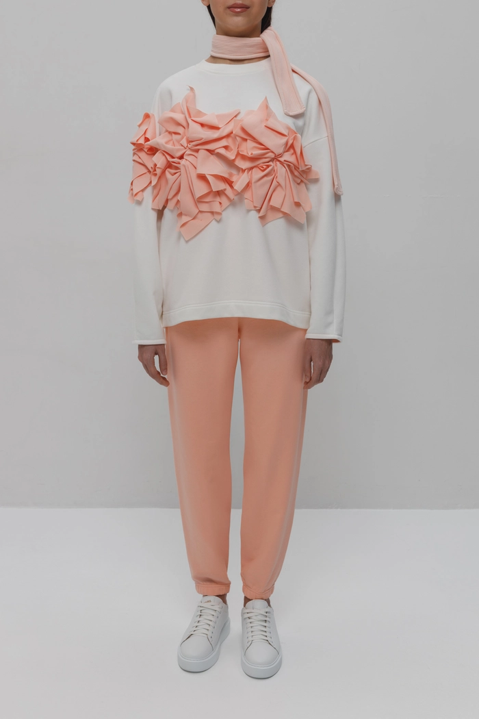 СВИТШОТ ТРИНА МОЛОЧНЫЙ