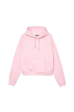 ZARA X BENITO ANTONIO ТОЛСТОВКА С КАПЮШОНОМ УКОРОЧЕННОГО КРОЯ, РОЗОВЫЙ