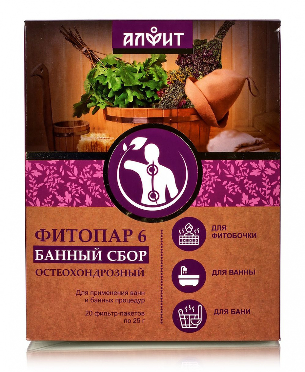 АЛФИТ сбор банный ФИТОПАР-6 Остеохондрозный