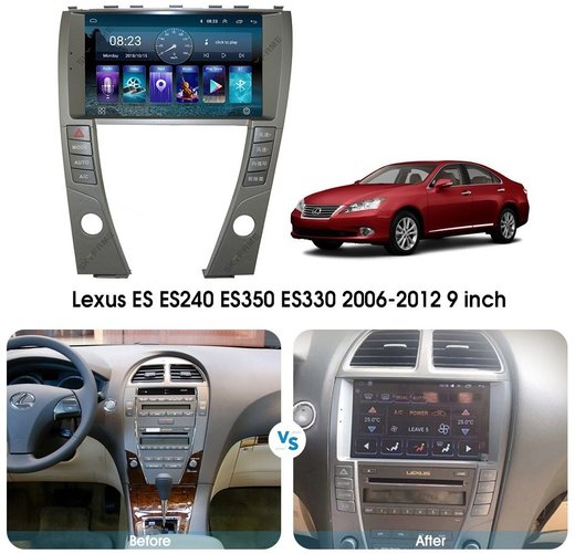 Магнитола для Lexus ES350 2006-2012 - Carmedia SF-9118 QLed, Android 13, TS20, CarPlay, SIM-слот