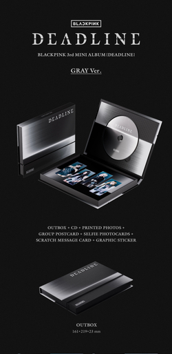 Альбом BLACKPINK 3rd MINI ALBUM [DEADLINE] GRAY Ver.