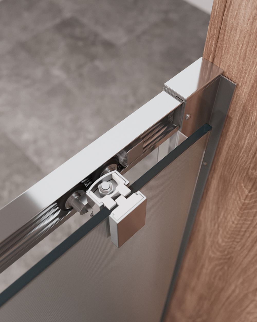 Душевая дверь Cezares MOLVENO-BF-1-120-P-Cr, 120х195, профиль хром, стекло Punto матовое