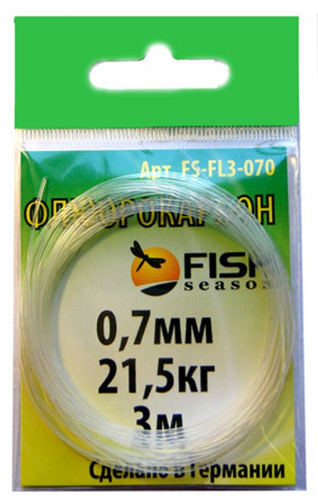 Поводковый материал флюорокарбоновый Fish Season 3м