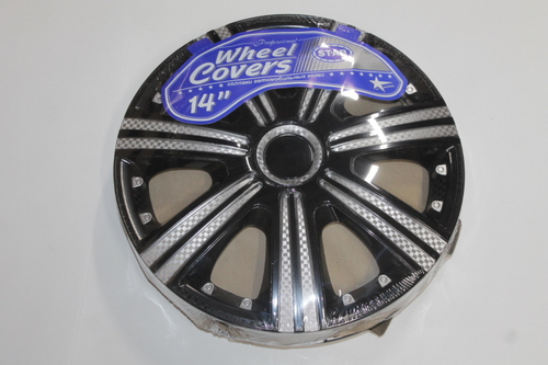 Колпак колеса R14 DTM Super Black (в мешке 4 упак) (STAR)