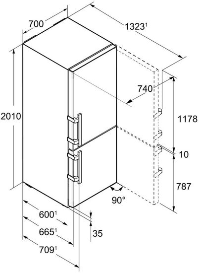 Холодильник Liebherr CBNef 5735