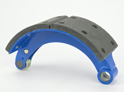 Колодка барабанного тормоза а/м КАМАЗ Компас 12 мост JAC N120 (OE: 3501B247-085WBS/ передняя/ верхняя/ сварная) (1шт.) АККОР