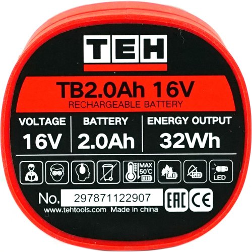 Аккумуляторная батарея TEH TB2.0Ah 16V