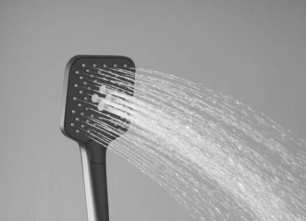 Душевая стойка Vincea Next VSFS-1N1TGM термостатическая, вороненная сталь