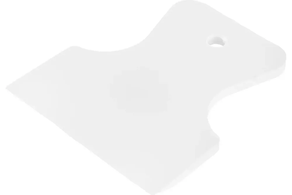 Шпатель резиновый белый, 80мм, 85833