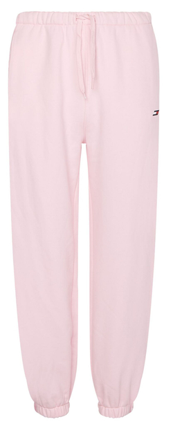 Женские теннисные брюки Tommy Hilfiger Relaxed Branded Sweatpant - pastel pink