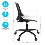 Кресло оператора Helmi HL-M10 "Portable", ткань серая, пиастра