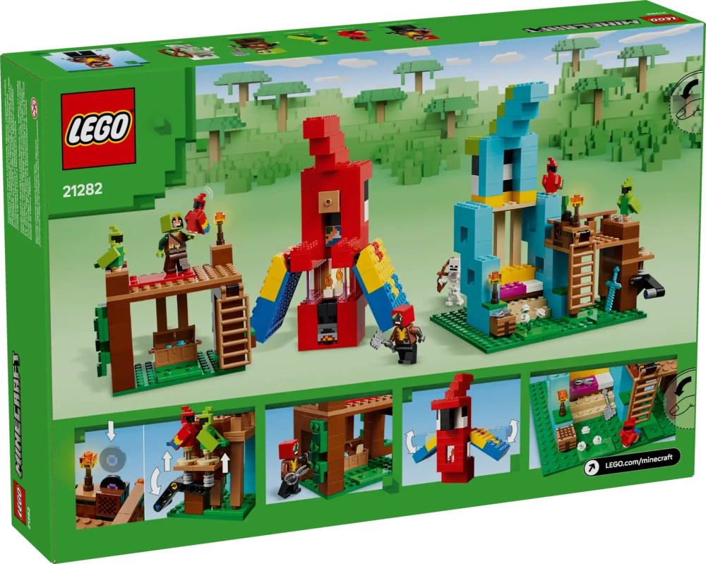 Конструктор LEGO Minecraft 21282 Домики для попугаев