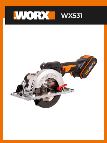 Циркулярная мини-пила аккумуляторная бесщеточная WORX WX531