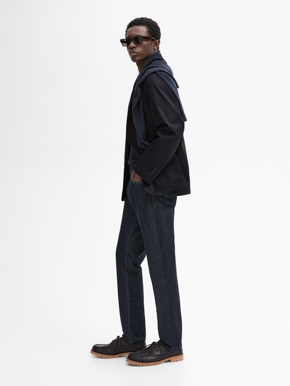 Massimo Dutti Зауженные джинсы, индиго