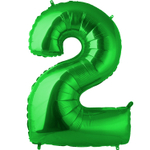 Шар фольгированный Цифра 2 101 см (Зеленый)